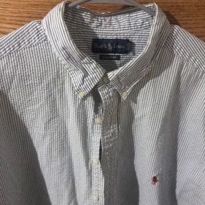 Pre-own Mens Ralph Lauren Short Sleeve Button Down Shirt Size 3XB 3XL
